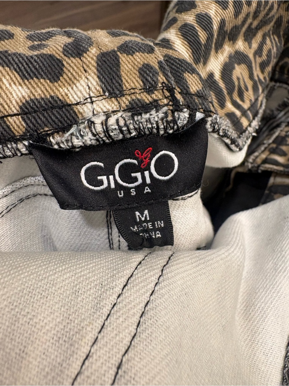 GiGiO Leopard Print Barrel Leg Overalls - Picture 3 of 3